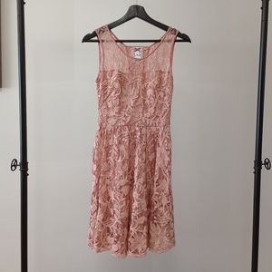 Yoana Baraschi Pink Lace Dress